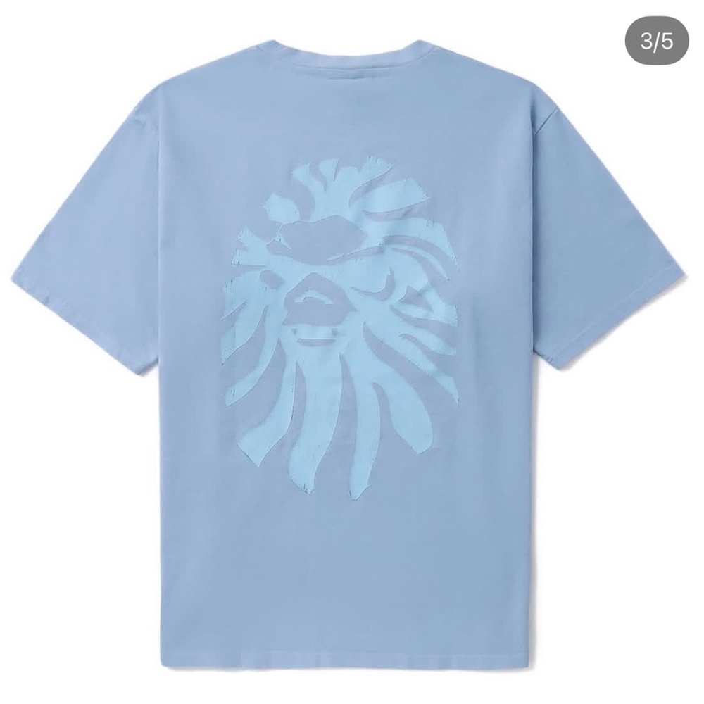 NWT BAPE Black Bathing Ape Tonal Mad Face Tee Shirt Blue